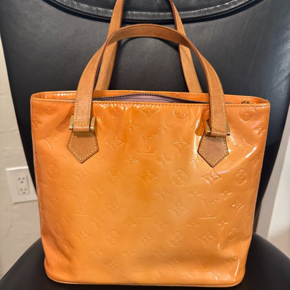 Authentic Vintage Louis Vuitton Vernis Houston Shoulder Hand Bag